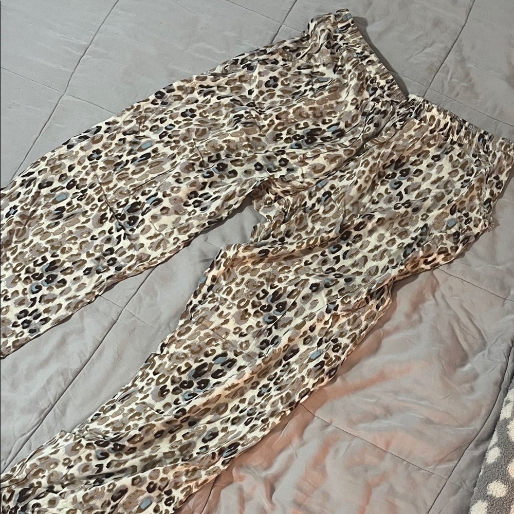 Olivaceous Leopard Print Joggers
